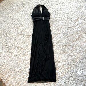 Formal full length black evening dress, Size 4